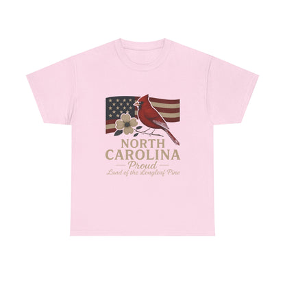 NC Pride: Cardinal, Dogwood & State Flag Tee