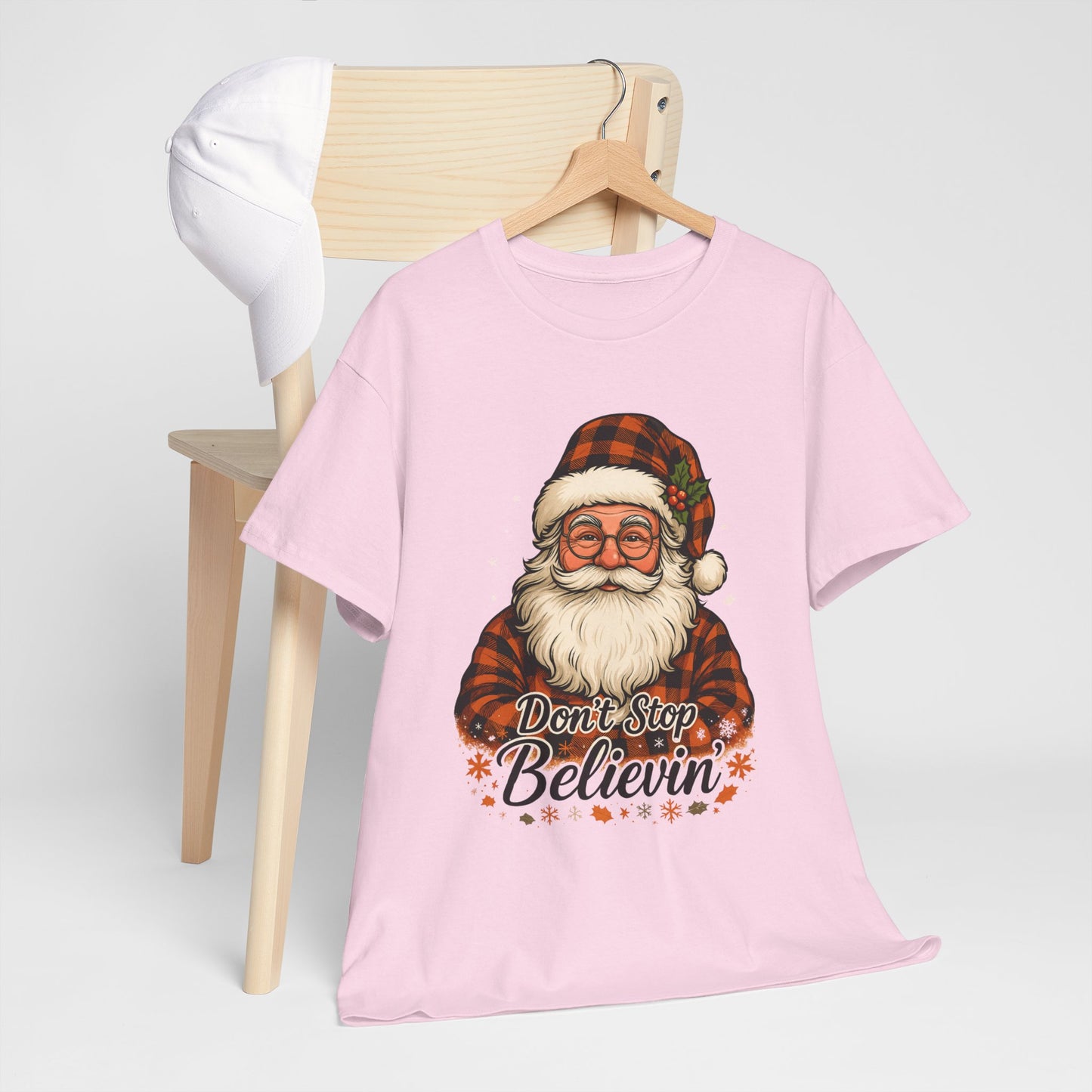 Santa Believes: Don't Stop Believin'  Tee