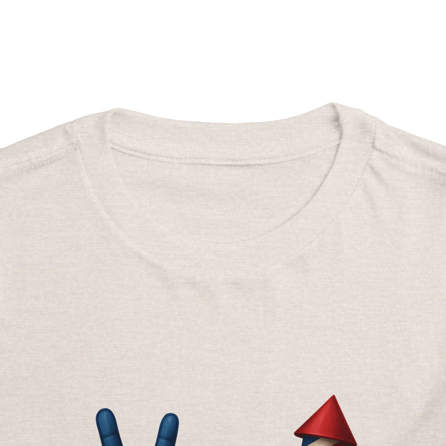 4th of July Peace & Heart Tee: Patriotic Toddler Shirt
