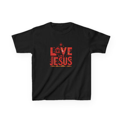 Love Like Jesus Christmas Dinosaur Kids Tee