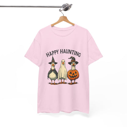 Happy Haunting Geese Halloween Tee