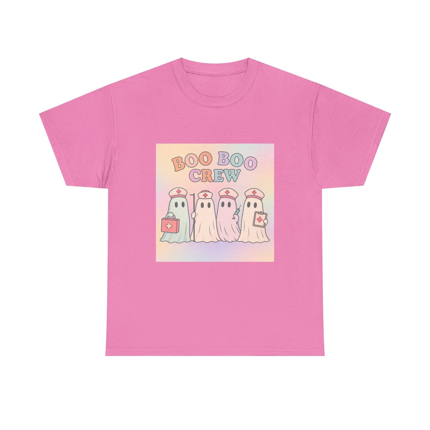Boo Boo Crew Nurse Ghost T-Shirt – Cute Pastel Halloween Medical Tee
