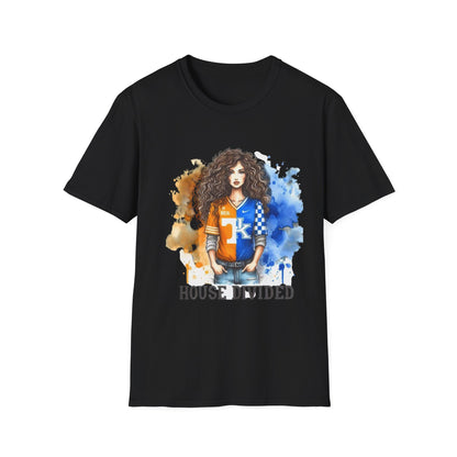 House Divided Unisex Softstyle T-Shirt | Family Team Spirit Tee, Game Day Shirt, Sports Fan Apparel, Cozy Casual Wear