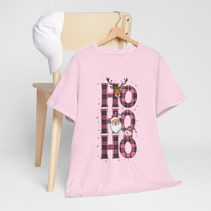 Ho Ho Ho Plaid Holiday Tee