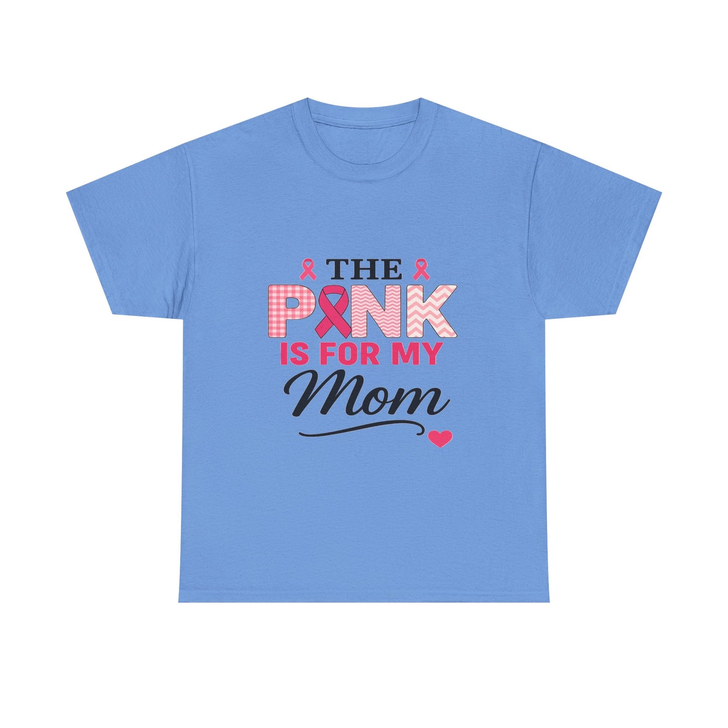 Mom's Strength: Pink Ribbon Breast Cancer Awareness Tee