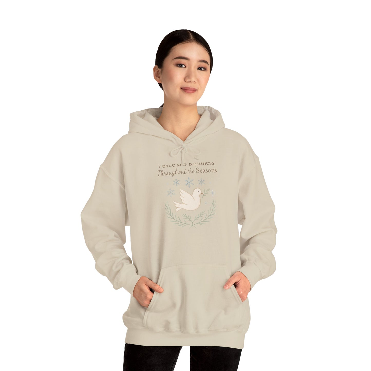 Holiday Peace Dove Hoodie — "I will not mention Thanksgiving Season" Cozy Pullover