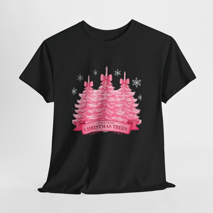 Farm Fresh Pink Christmas Tree Tee