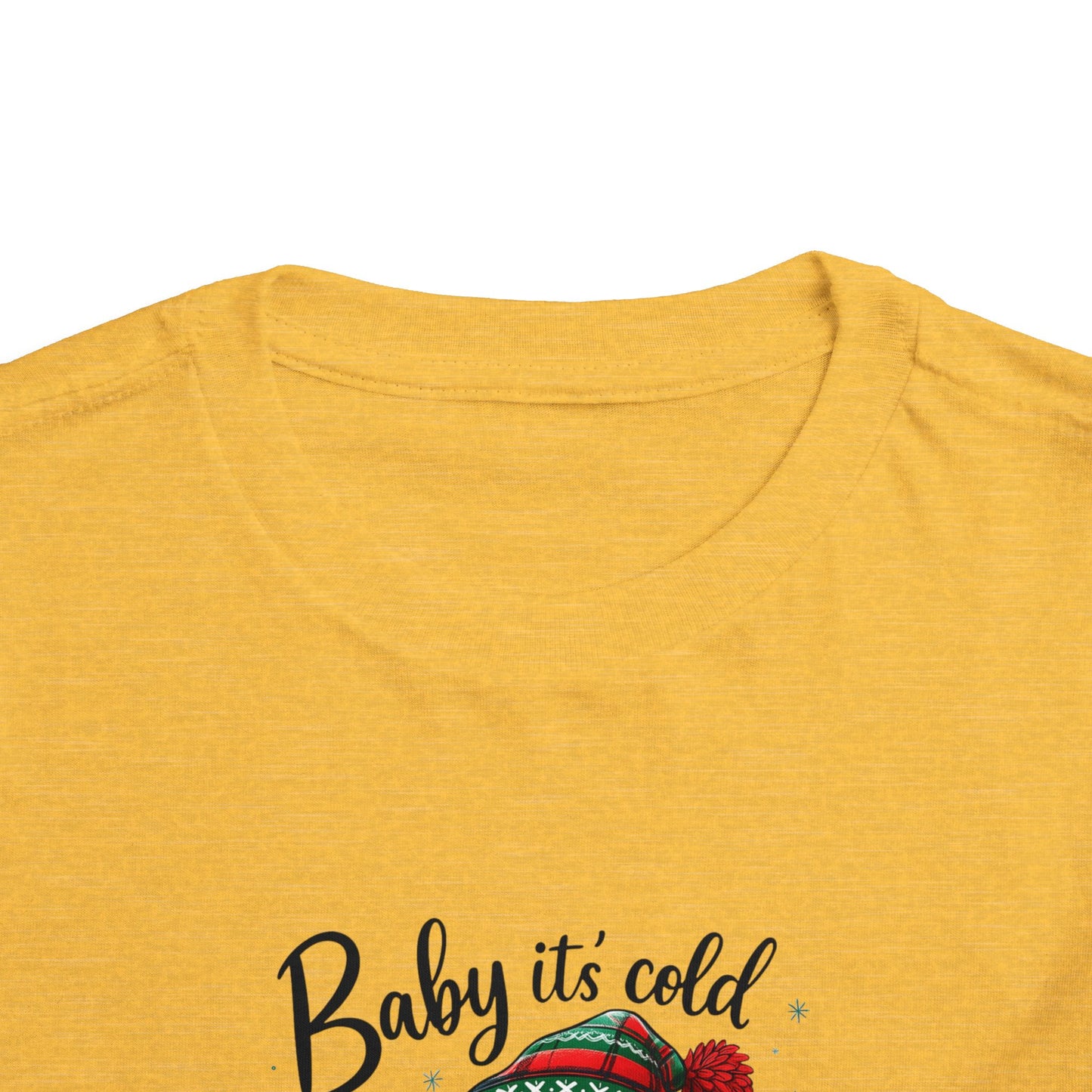 Baby It's Cold Outside Snowman Toddler Christmas Tee