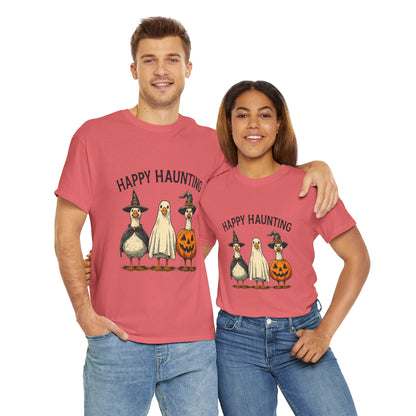 Happy Haunting Geese Halloween Tee