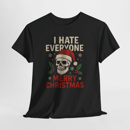 Grumpy Santa Skull Christmas Tee