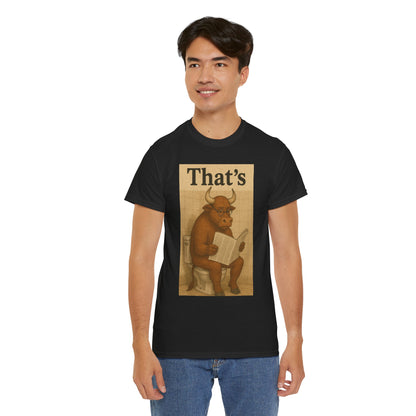 Bull on Toilet Unisex Tee