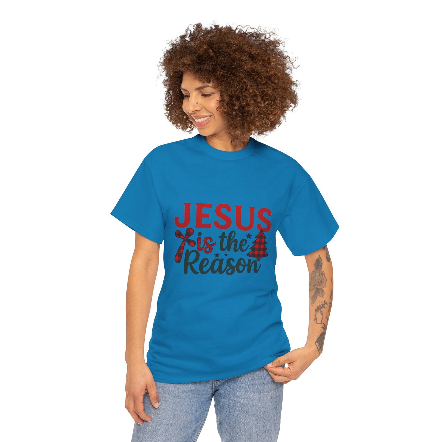 Jesus is the Reason Christmas Tee - Faith-Based Holiday Gift