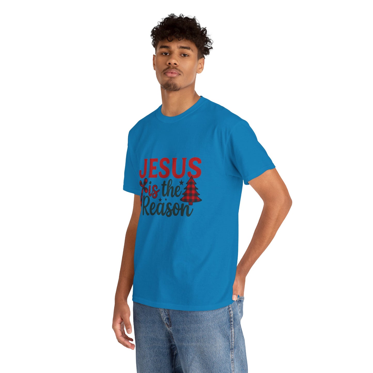 Jesus is the Reason Christmas Tee - Faith-Based Holiday Gift