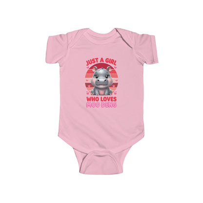 Adorable Infant Bodysuit - Just a Girl Who Loves Mugging, Cute Baby Clothes, Baby Shower Gift, Toddler Outfit, Animal Lover Apparel