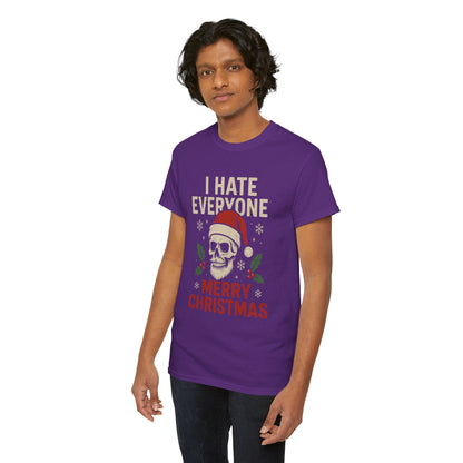 Grumpy Santa Skull Christmas Tee