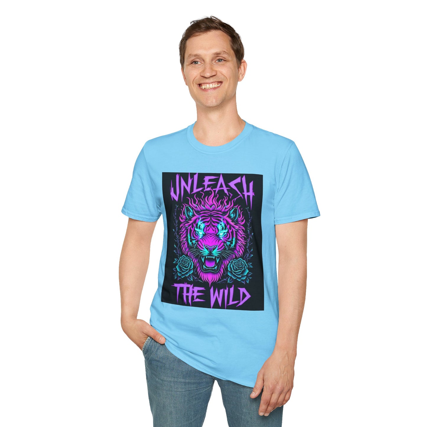 Unleash the Wild Graphic Tee | Cool Graphic Shirt, Unisex T-Shirt, Animal Lover Gift, Nature-Inspired Fashion, Festival Wear