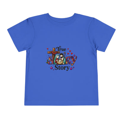 True Story Nativity Toddler Christmas Tee