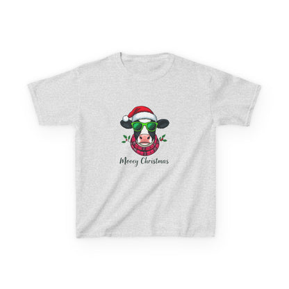 Moovey Christmas Cow Kids Tee - Holiday Fun!