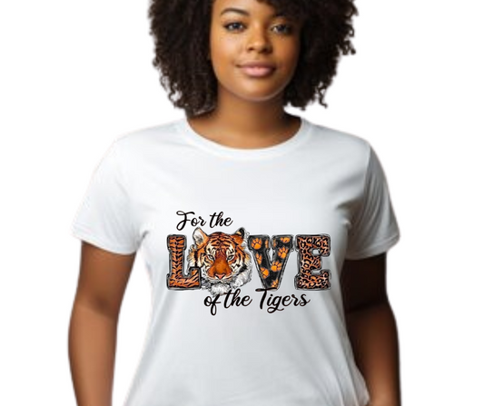 For The Love Of Tigers Adult T-Shirt