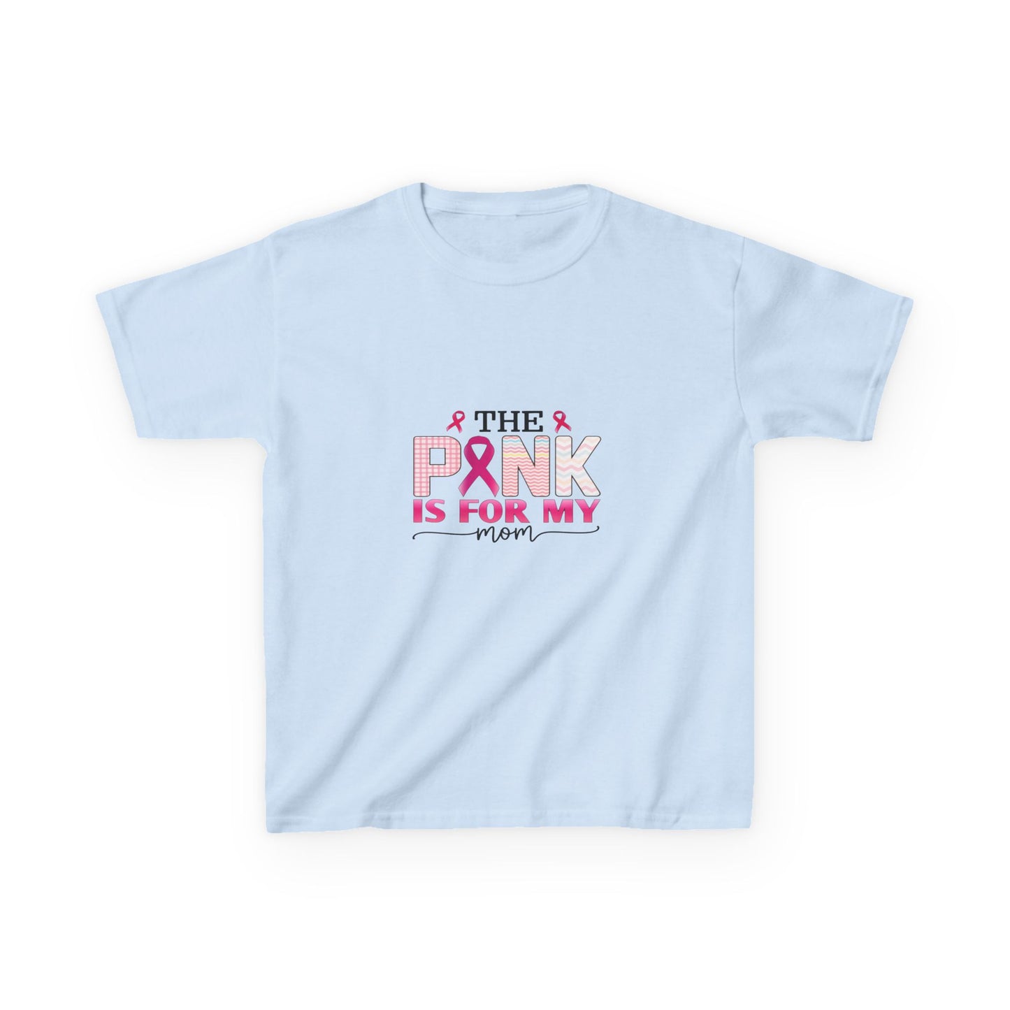 Pink Ribbon Mom Dinosaur Tee - Breast Cancer Awareness