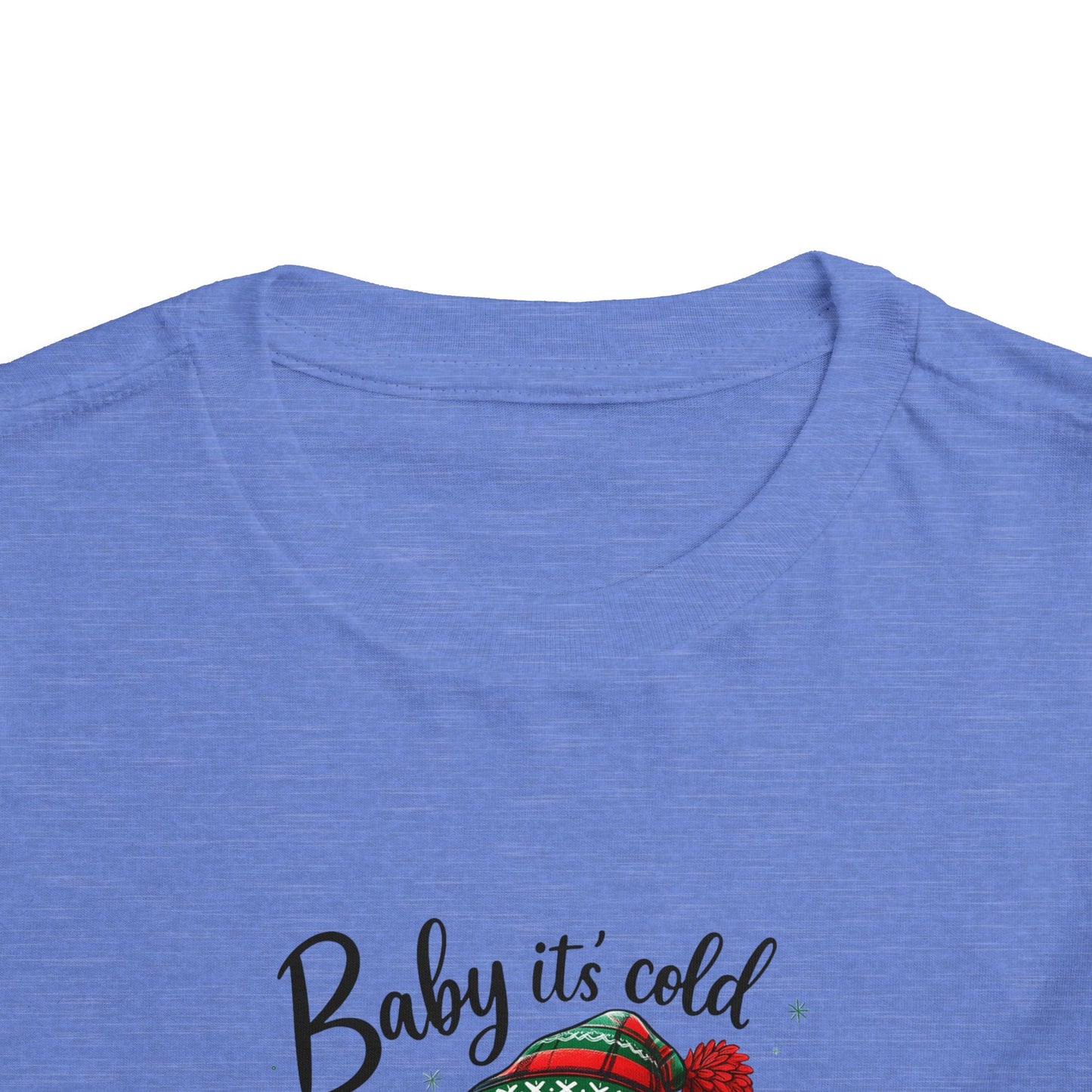 Baby It's Cold Outside Snowman Toddler Christmas Tee