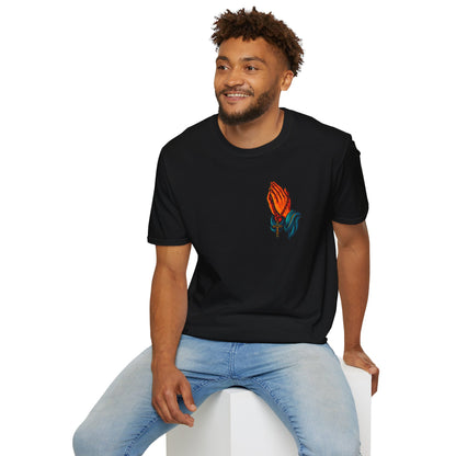 Virgin Mary Bohemian Floral T-Shirt, Unisex Graphic Tee, Vintage Style Shirt, Artistic Gift, Casual Wear, Spiritual Apparel