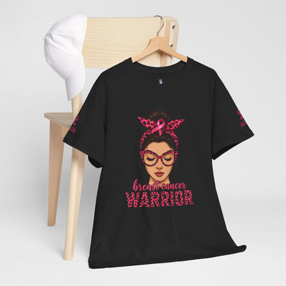 Breast Cancer Warrior Tee, Inspirational T-Shirt for Survivors, Supportive Gift for Cancer Awareness Events, Unisex Cotton Top, [...]