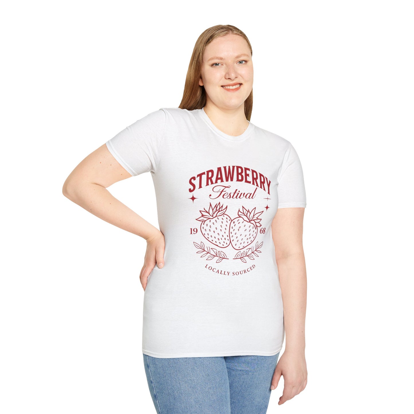 Strawberry Festival Unisex T-Shirt, Vintage Berry Tee, Local Produce Shirt, Farmhouse Fashion, Summer Celebration Wear