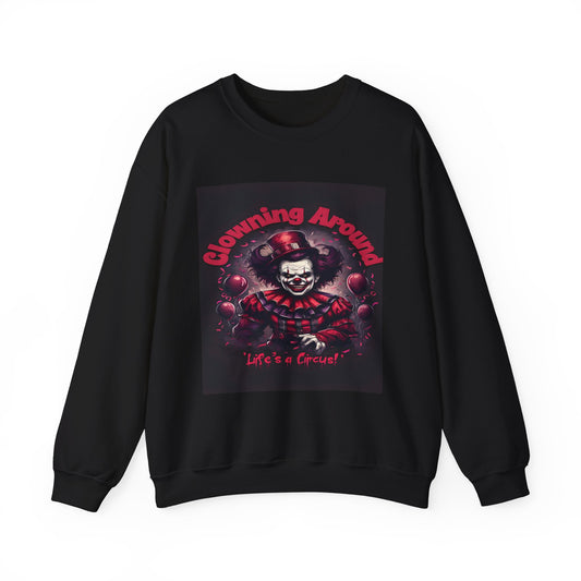 Creepy Clown Halloween Sweatshirt - Gothic Horror