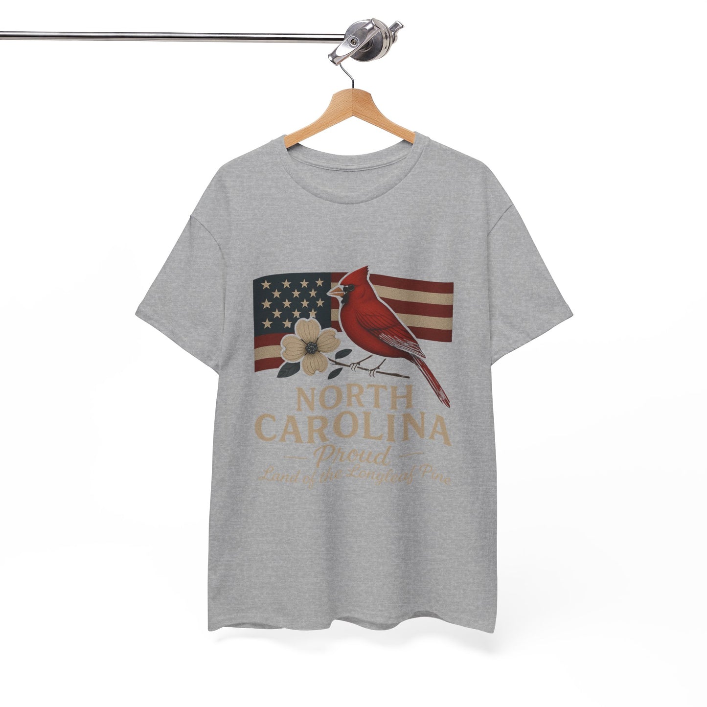 NC Pride: Cardinal, Dogwood & State Flag Tee