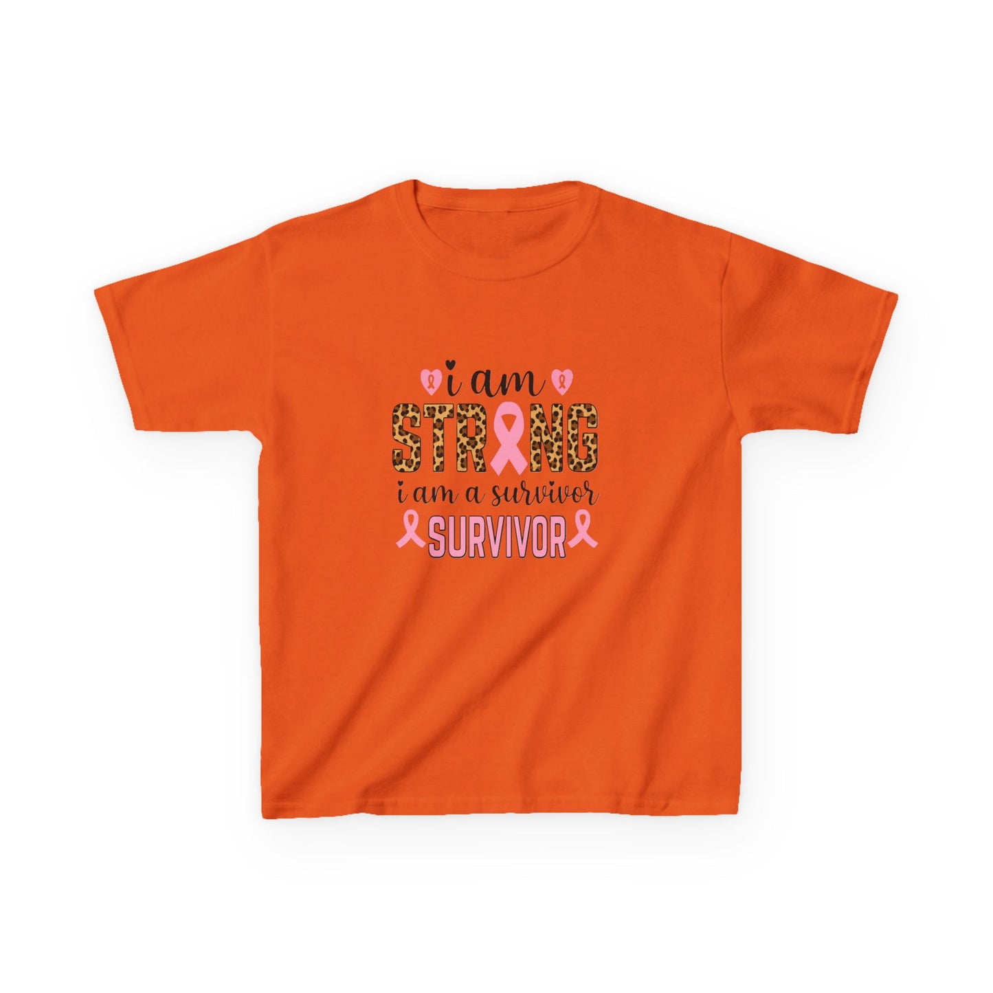 Breast Cancer Awareness Dinosaur Tee - I Am Strong Survivor