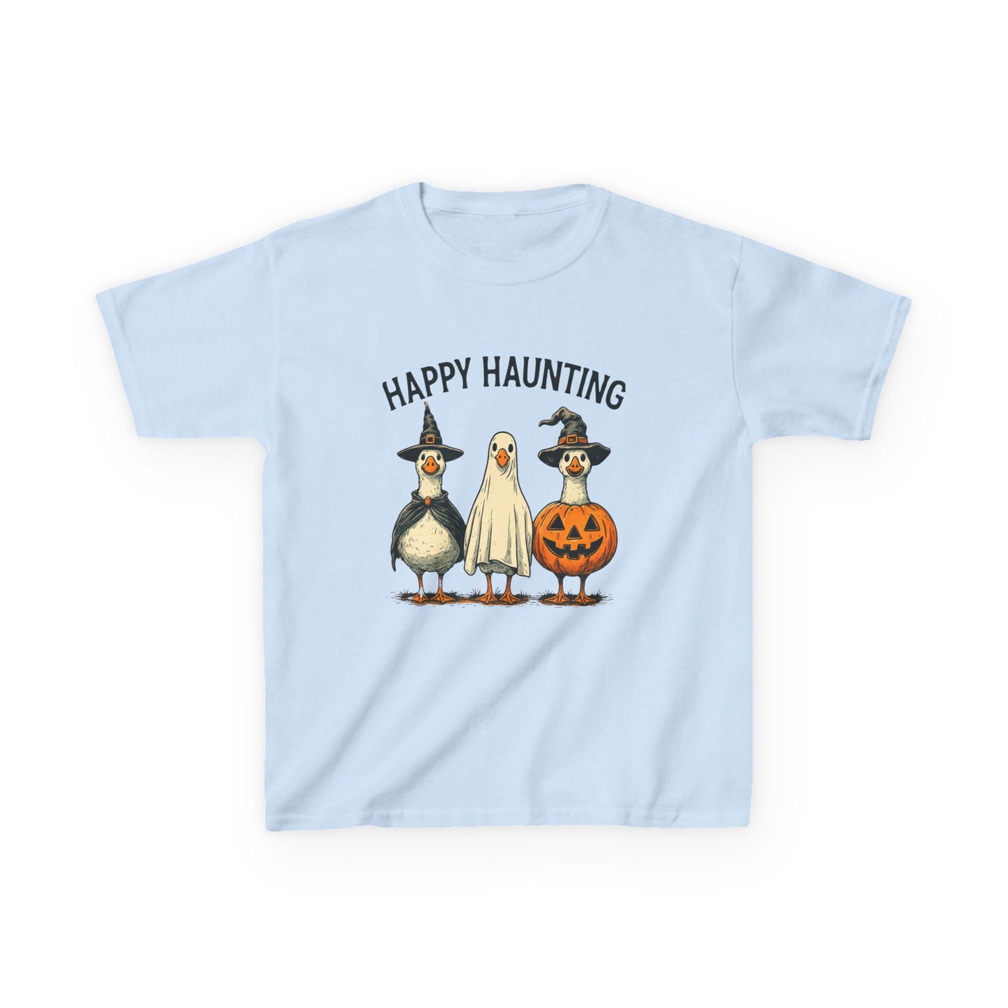 Happy Haunting Goose Halloween Kids Tee