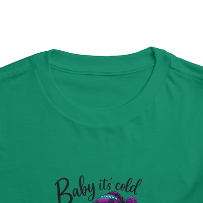 Baby It's Cold Outside Snowman Toddler Christmas Tee