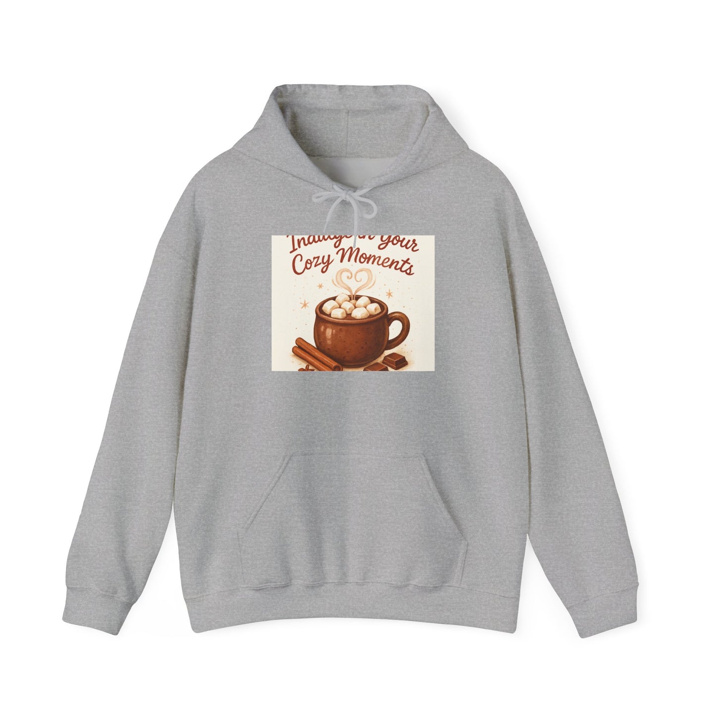 Hoodie: "Immerse in Your Cozy Moments" Hot Cocoa Graphic Hoodie