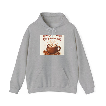 Hoodie: "Immerse in Your Cozy Moments" Hot Cocoa Graphic Hoodie