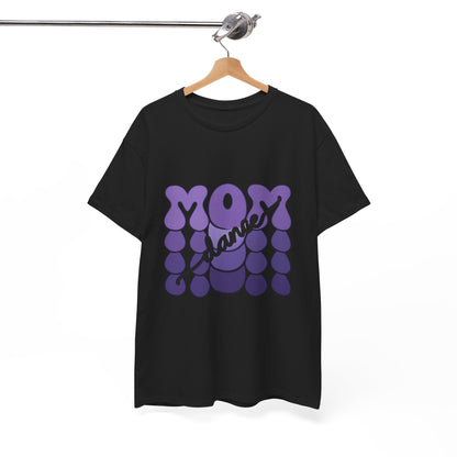 MOM Dance – Purple Letter Stage Spirit Tee