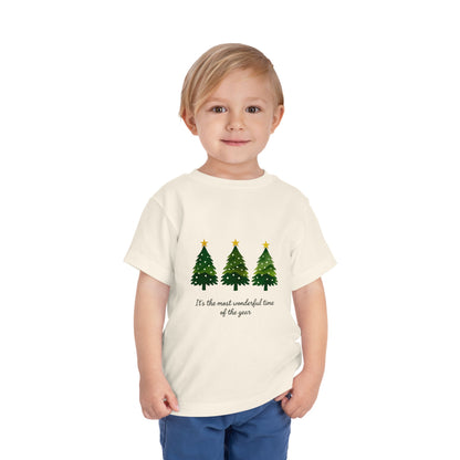 Watercolor Christmas Trees Toddler Tee