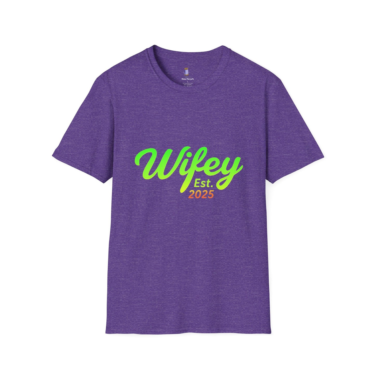 Wifey Est. 2025 T-Shirt, Bridal Shower Gift, Newlywed Apparel, Wedding Favor, Engagement Celebration Tee, Cute Couple Top