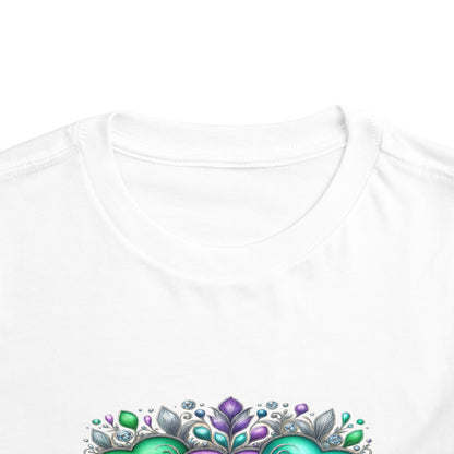 Toddler Tee Live Laugh Love Floral Design