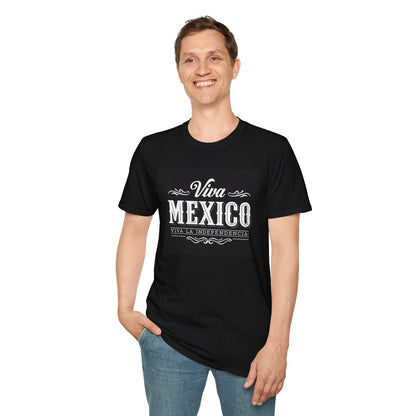 Viva Mexico Tees | Unisex Softstyle T-Shirt for Celebrations, Gifts, Independence Day, Weekend Outings, Casual Wear