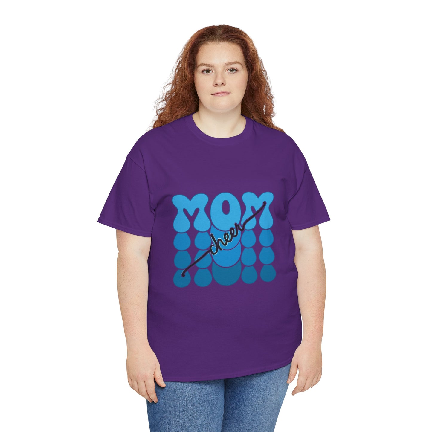 Blue Mom Cheer T-Shirt