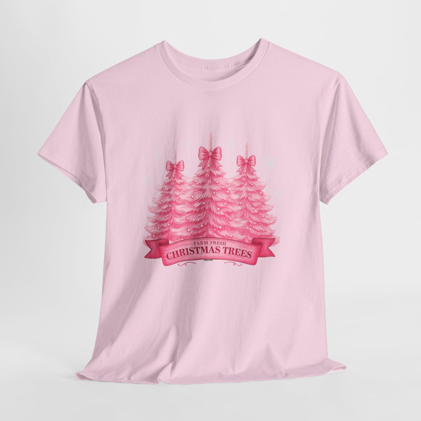 Farm Fresh Pink Christmas Tree Tee
