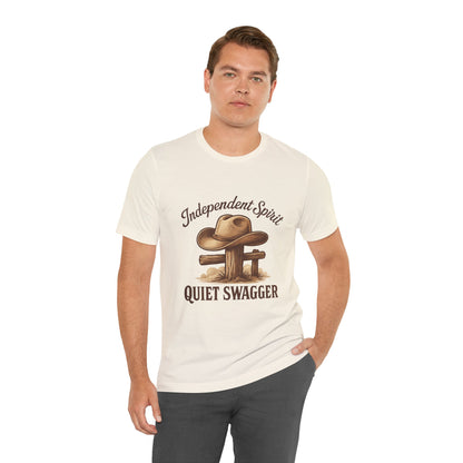 Quiet Swagger Cowboy Tee — Independent Spirit Western T-Shirt