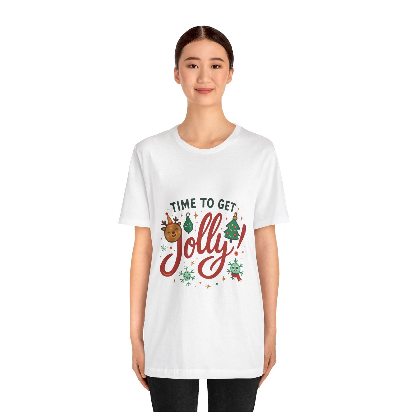 Time to Get Jolly! Christmas Tee — Festive Holiday Graphic T-Shirt