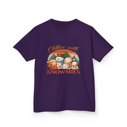 Chillin' with Snowmies Kids Christmas Tee