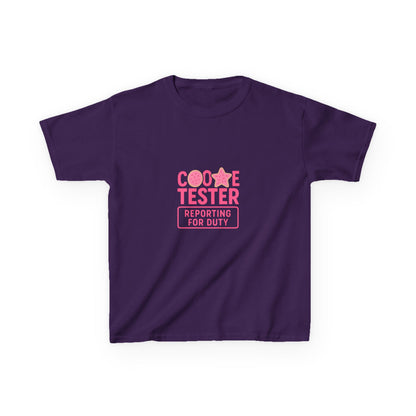 Cookie Tester Dino Christmas Tee - Kids Holiday Shirt