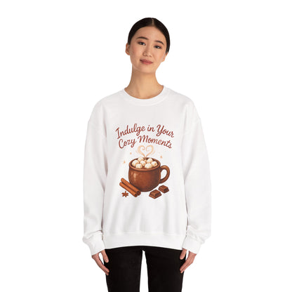 Cozy Hot Cocoa Crewneck Sweatshirt — "Indulge in Your Cozy Moments"