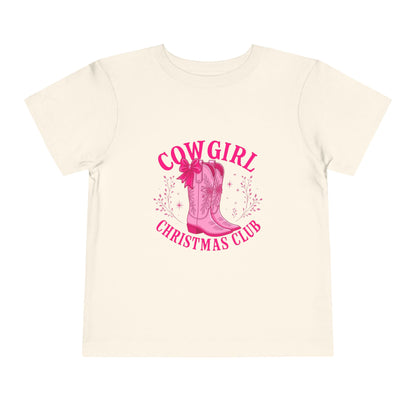 Cowgirl Christmas Club Tee - Pink Retro Holiday Shirt