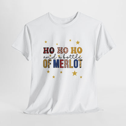 HO HO HO & Merlot Christmas Tee