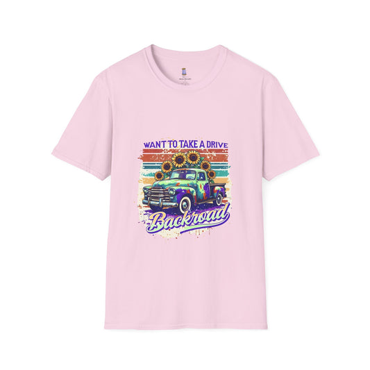 Retro Drive Unisex T-Shirt, Casual Tee, Vintage Car Shirt, Gift for Road Trip Lovers, Summer Style, Outdoor Adventure Apparel